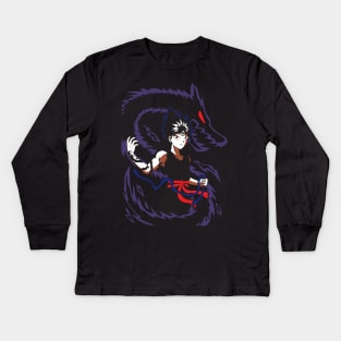 Cursed Child Hiei Fanart Kids Long Sleeve T-Shirt